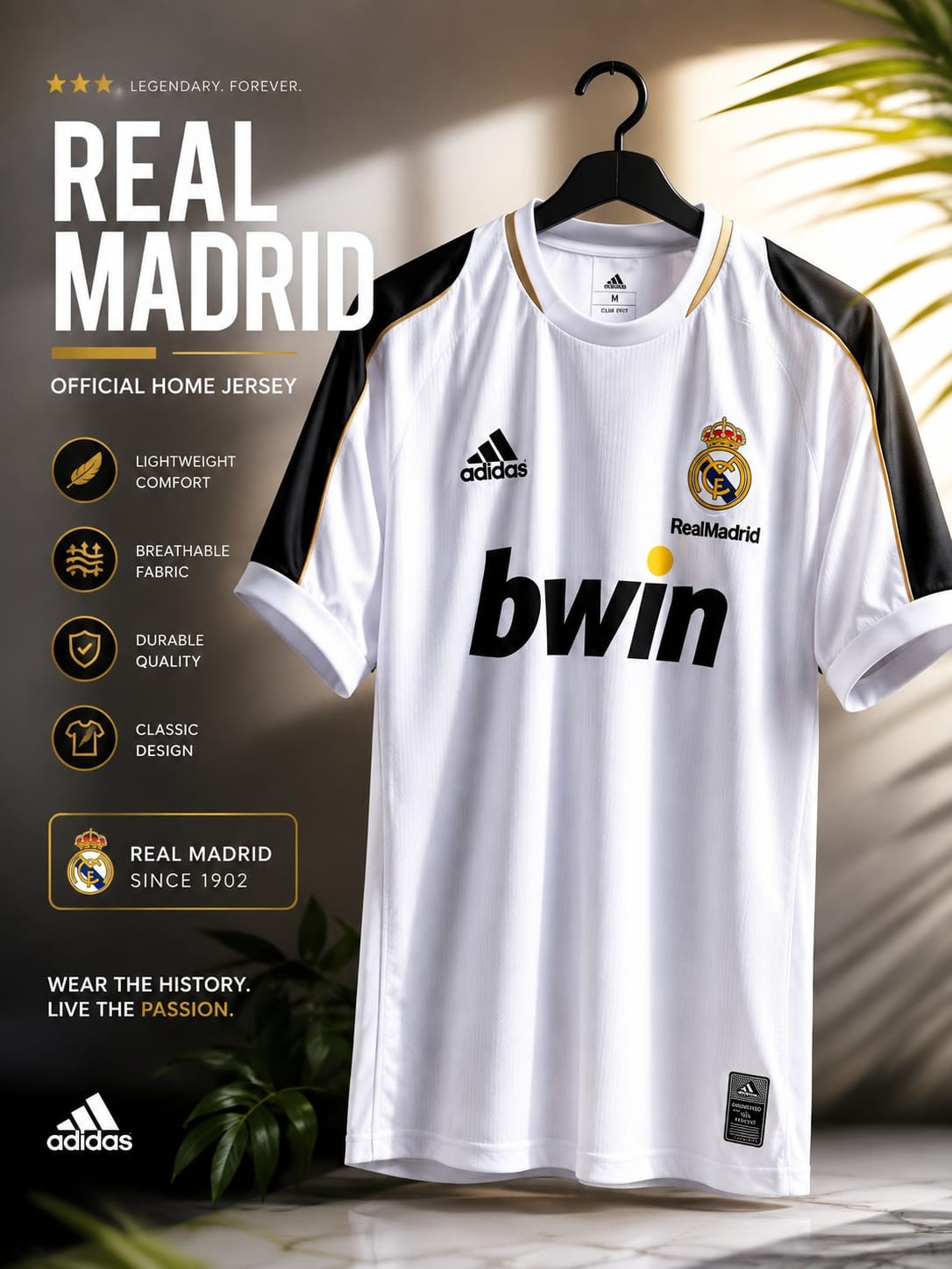 Real madrid premium quality football club jersey 2026